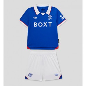 Rangers Hjemmebanetrøje Børn 2025-26 Kortærmet (+ Korte bukser)